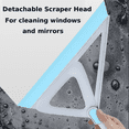 thumbnail image 2 of Juuar Squeegee Broom with 52" Long Handle, Multifunctional Silicone Broom Household Rubber Broom for Pet Hair, Glass, Windows, Floor, Blue, 2 of 7