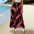 thumbnail image 4 of Faldas de las Mujeres Midi Moda de Gasa Impresa Midi Falda para las Mujeres, Falda Fluida Casual para el Uso de Primavera Y Verano, 4 of 7