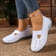 thumbnail image 2 of Zapatos ortopédicos para mujer, zapatillas ortopédicas tejidas con soporte de arco ancho, sin cordones, informales, transpirables, suaves y antideslizantes., 2 of 6