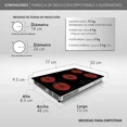 thumbnail image 2 of RCA Parrilla de Inducción Empotrable RC-12A15 de 5 Quemadores Vidrio Templado, Control Táctil, Temporizador 9 Niveles, Temperatura Zona Flex, Seguridad con Bloqueo Touch, Sistema Antiderrapante, 2 of 10