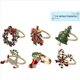 thumbnail image 3 of 30 Piezas Servilleteros de Navidad Anillos de Servilletero de Navidad Anillos para Decoración de Mesa de Cena de Fiesta Navideña, 3 of 7