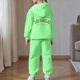 thumbnail image 6 of HCNTES Baby Girl Winter Clothes Girls Activewear Jogger Sets - 2 Piece Letter Print Graphic Pullover Hoodie Sweatshirt Sweatpants Sweatsuit Outfits, 6 of 7