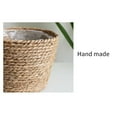 thumbnail image 5 of Home Decor Woven Straw Flower Pot Seagrass Planters Basket Garden Pot Containers Wicker Rattan Vase Sundries Organizer Storage Bins for Indoor Outdoor Vintage Decor, 5 of 6
