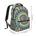 thumbnail image 2 of Fotbe Round Mandala1 Mochila Casual con Estampado para Escuela, Viajes y Actividades al Aire Libre - Duradera, Ligera y Cómoda, 2 of 5