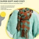 thumbnail image 4 of Bufanda de invierno, bufandas cálidas, accesorios para clima frío, bufandas con flecos, 4 of 5