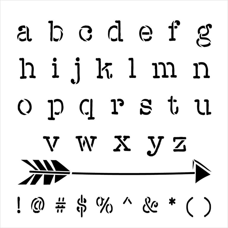 Typewriter Letter Stencil by StudioR12