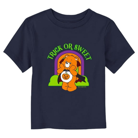 Toddler's Care Bears Halloween Trick-Or-Sweet Vampire Graphic Tee Navy Blue 3T