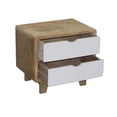 thumbnail image 3 of Progressive Furniture Outbound Mango Wood Nightstand in Tan White, 3 of 5
