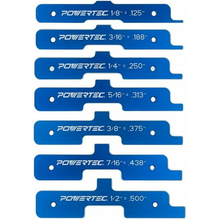 

ROBOT-GXG Pack of 7 Precision Router Saw Table Set Up Bar Aluminum Alloy Depth Measurement Testing Gauges Block DIY Step Hand Tools