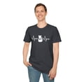 thumbnail image 6 of My Heart Beats for Cats Shirt, Classic Crew Neck, Short Sleeve T-Shirt, 6 of 9