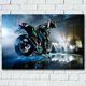 thumbnail image 3 of Cuadros de motos Kawasaki Ninja Green Superbike, pósteres decorativos en HD, imágenes artísticas de pared, pinturas en lienzo, decoración del dormitorio y el hogar, 3 of 5