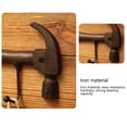 thumbnail image 3 of Martillo llave hierro arte gancho barra colgante pared decoración, 3 of 5