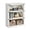 Antique White-1, variant on Farmhouse 5-Tier Tall Bookcase, Heavy Duty Wooden Bookshelf with Colonial Molding, Freestanding Storage Display Shelf with Anti-Tip Kit for Living Room and Home Office