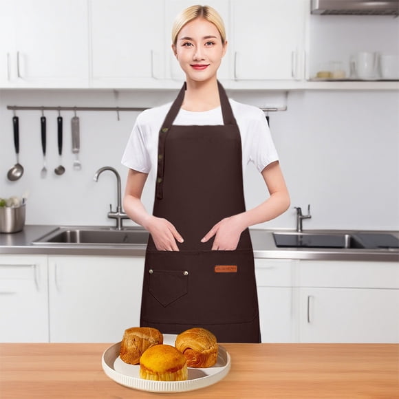 Aprons Kitchen Bid Apron Adjustable Oil Chef Cooking Aprons With Pockets For Men Women Bulk Apron