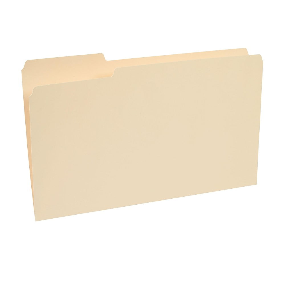 Staples TopTab File Folders 1/3 Cut Manila LegalSize 24/Pack 235408