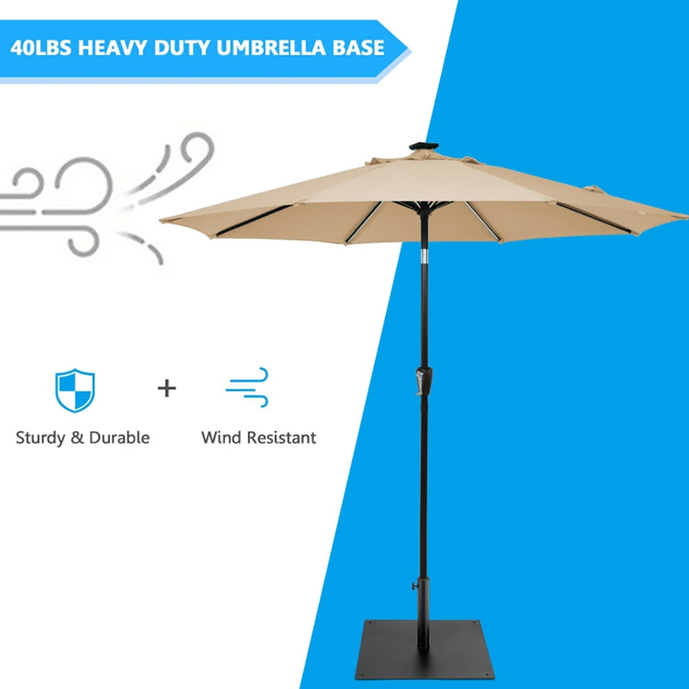 Aimee Lii 40 lbs Square Umbrella Base Stand with for Backyard Patio, Outdoor Umbrella Stand Aimee Lii 40 lbs Square Umbrella Base Stand with for Backyard Patio, Outdoor Umbrella Stand