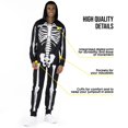 thumbnail image 4 of Morph Costume de Squelette pour Homme, Tenue de Costume de Squelette pour Adulte, Costume de Squelette pour Homme Adulte, Costume de Squelette d'Halloween pour Homme, 4 of 4