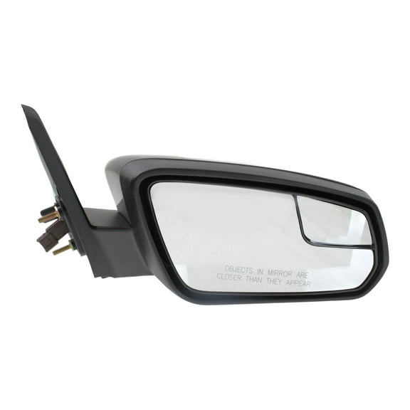 MIRROR Compatible For 2011-2012 Ford Mustang Right Passenger Power Glass With 1 Paintable and Textured Black Cap