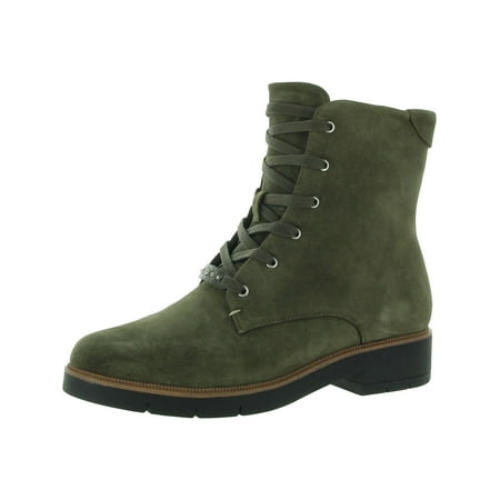 

Dr. Scholl s Shoes Womens Guild Leather Mid Calf Combat & Lace-up Boots