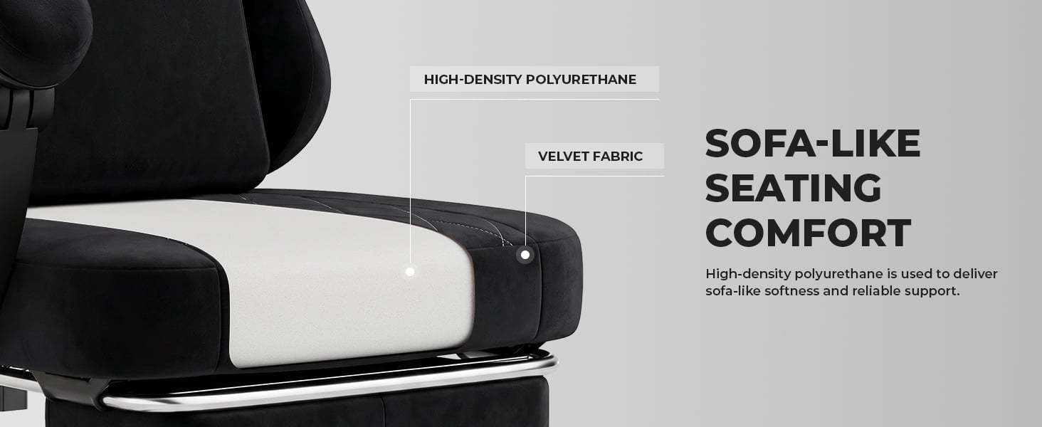 Leumius Ergonomic Gaming Chair,High Back Office Desk Computer Chair with Lumbar Support and Height Adjustable Headrest Backrest,Black