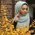 thumbnail image 2 of Women Scarf Solid Color Linen Extra Large Soft Shawl Wrap Head Scarf Hijab Scarf, 2 of 4