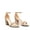 GOLD-SATIN, variant on Women's Chunky Low Heels Sandals Ankle Strap Wedding Shoes