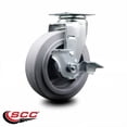 thumbnail image 2 of 6 Inch Thermoplastic Rubber Swivel Caster with Roller Bearing and Brake SCC, 2 of 2