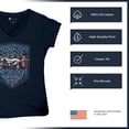 thumbnail image 6 of Ford Mustang Boss 302 Women's V-Neck T-shirt American Muscle Car Fan Performance Racing Road Runner V8 1969 2012 Tee, 6 of 7