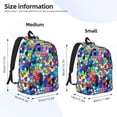 thumbnail image 2 of Easygdp Colorful Tie Dye Stained Glass 2 Mochila de Lona Resistente para Laptop, Compatible con Laptops de 15 a 17 pulgadas, Ideal para Escuela, Trabajo y Viajes-Small, 2 of 5