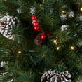 thumbnail image 2 of 18 Po. Remplisseur d'Urnes de Baies Givrées avec Lumières LED Blanc Chaud à Piles, Arbre de Noël, Remplisseur d'Urnes Extérieur, Pomme de Pin Artificielle Enneigée, Baies Rouges, Piquet Trépied, Lumières Blanc Chaud et Colorées à Piles, 2 of 7