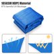 thumbnail image 3 of LAGarden 25Ft Triangle Sun Shade Sail Canopy 97% UV Block Commercial Carpark Pool Camping Beach Playground Outdoor Blue LAGarden Modern, 3 of 10