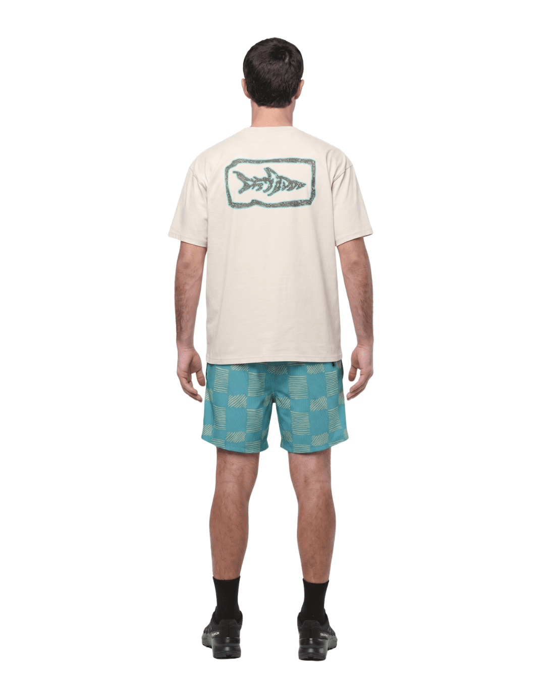 Maui and Sons Uncarved Check Men's Swim Trunks | Classic Deep Ocean Quick Drying Pool Shorts Inspired by California Surf Culture & Designed for Everyday Comfort