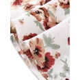 thumbnail image 5 of INSPIRE CHIC Mini Vestido Acampanado De Verano De Gasa Floral Con Escote Cuadrado Y Cintura Elástica Con Lazo Para Mujer Blanco L, 5 of 5