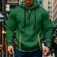 thumbnail image 4 of LWavelet Men's Sweatshirt Hoodie Zipper Arm Pocket Cardigan Men's Sports Large Size Casual Hoodie, 4 of 5