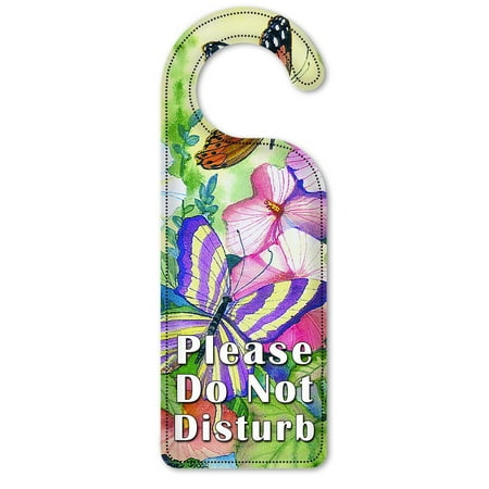 Do Not Disturb Door Knob Hanger Sign – Garden Butterflies Do Not Disturb Door Knob Hanger Sign – Garden Butterflies