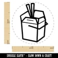 thumbnail image 2 of Chinese Food Take Out Away Doodle Self-Inking Rubber Stamp Ink Stamper - Fuchsia Ink - Medium 1 Inch, 2 of 7