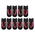 thumbnail image 3 of Segolike 5 Pairs Flip Flop Print Socks 3D Pattern Socks Adult Short Sock Accessories Funny Stocking Low Ankle Socks for Halloween Gift B, 3 of 7