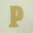 thumbnail image 1 of Package of 1, 18 Inch X 1/2" Thickness MDF Letter P in The Goudy Heavy Font, Thick, Upper Case for Art & Craft Project, Made in USA, 1 of 4