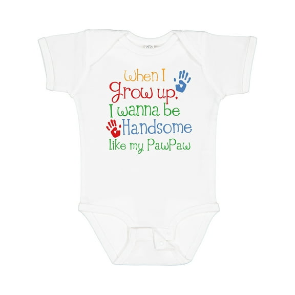 Inktastic Handsome Like My Pawpaw Boys Baby Bodysuit