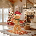 thumbnail image 3 of VEIKOUS 5ft Lighted Christmas Gingerbread Man Decoration, 3 of 12