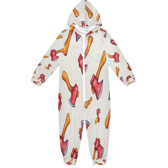 Vzayyk 4T-14Y Size Aviliable Cozy One-Piece Footless Sleeper Pajama Axe