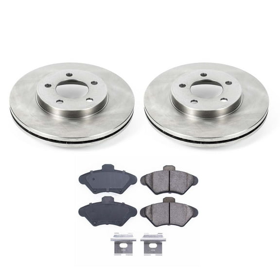 Ultimate Brakes Front Semi-Metallic Brake Pad and Rotor Kit with Hardware WM80509