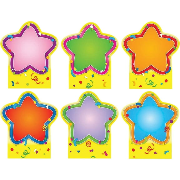 Carson-Dellosa Quick Stick Star Good Work Holder, Multicolor, 6 / Pack (Quantity)