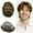 5#MEDIUM LIGHT BROWN, variant on LYRICAL HAIR Toupee for Men Human Hair Replacement Systems All Poly Mens Toupee Hairpiece Black Brown Blonde Gray Hair Wig Units