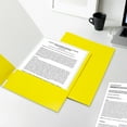 thumbnail image 4 of Pen + Gear Two Pocket Paper Portfolios, 50 Count, Yellow, Letter Size, 4 of 11