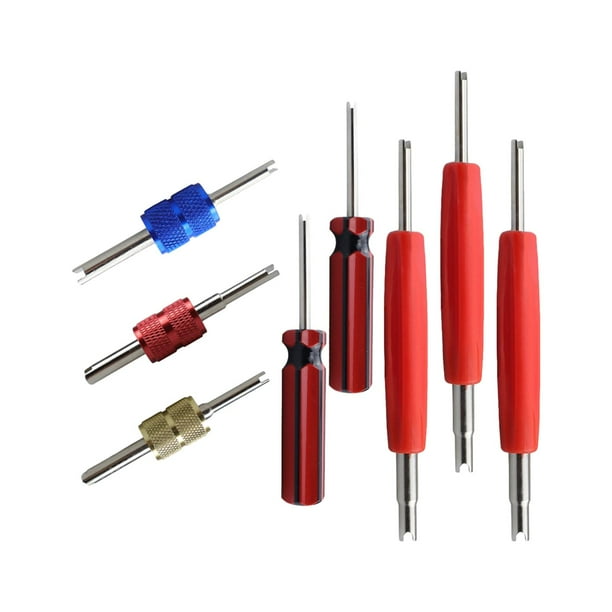 8 Pieces Tire Valve Stem Removal Tool Durable Single and Double Heads