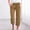 Yellow, variant on BILIKEYU Women's Cotton Linen Casual Summer Elastic Waist Cropped Trouser, Womens Pants, Casual Pants for Women, Womens Pants Trendy