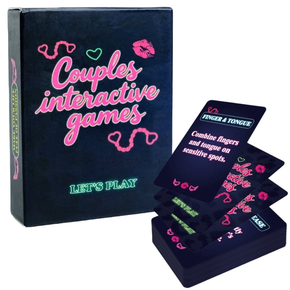 Couples Interactive Card Game Set for Adults - 50 Sheets Date Night Fun, Perfect for Anniversary And Valentine’S, Includes 1 Deck