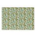 thumbnail image 1 of Green and Orange Cutting Board, Orange Branches with Flowers and Leaf Pattern Exotic Fruits, Decorative Tempered Glass Cutting and Serving Board, Small Size, Fern Green Orange Yellow, by Ambesonne, 1 of 1