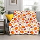 thumbnail image 5 of Manta de Calabaza de Otoño | Manta Ligera y Suave de Forro Polar | Colores Otoñales: Naranja, Amarillo y Crema | Franela de Microfibra Cálida y Acogedora | Decoración de Acción de Gracias | Uso En In, 5 of 6